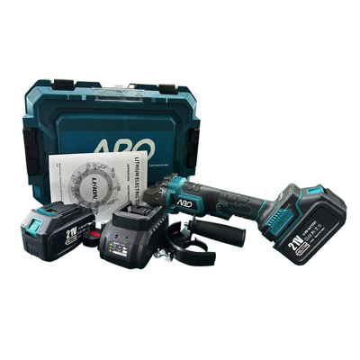 ABO 2 X 21V 4.0AH LI-ION 4"/100MM Cordless Angle Grinder BRUSHLESS ABO-5025